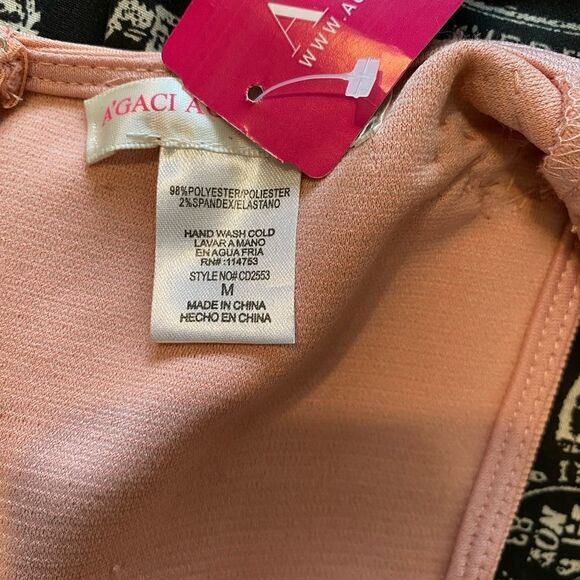 A’GACI Fitted Beaded Dress Size M - Picture 5 of 7